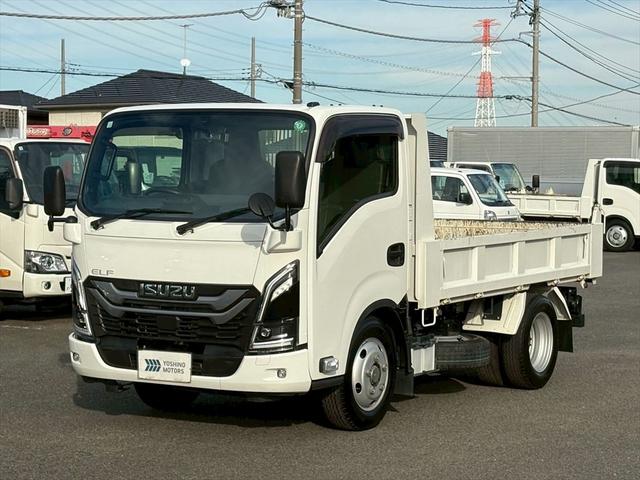 エルフトラック ダンプ 自社レンタUP 3t4ナンバー フルフラットロー 新明和DR2-0110SY iSiM 150ps 積載3t(1枚目)