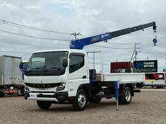 キャンター クレーン付平ボディー 未使用 ワイドロング 4段 ラジコン パブコ タダノTMーZX294HRSA 5MT 150ps 積載3.35t 中古車画像