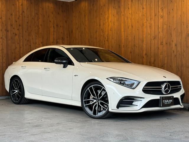 メルセデスＡＭＧ ＣＬＳクラス ＣＬＳ５３　４マチック＋　ガラススライディングルーフ　ドライビングダイナミック／リラクゼーション機能／ヒーター／ベンチレーション付き黒革シート　ブルメスターサウンド　レーダーセーフティー　ＨＵＤ　ナビ　ＴＶ　１オーナー　禁煙車