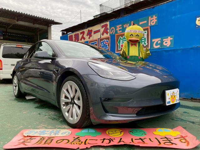 モデル３(テスラ) ロングレンジ　買取仕入　ワンオーナー　ホワイトレザー　禁煙車 中古車画像