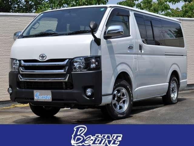 ロングスーパーＧＬ　ディーゼル　４ＷＤ　５人乗　４型フェイス仕様　両側スライド　荷室フローリング　キーレス　イージークローザー　フォグランプ　社外１６インチＡＷ　グッドイヤーホワイトレター　純正ナビ　ラジオ　ＡＵＸ
