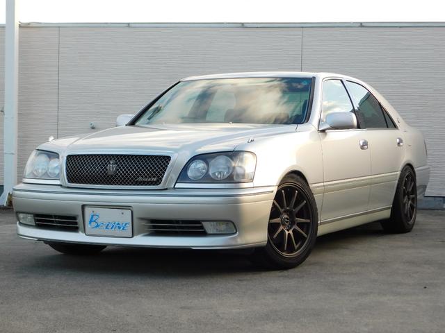 クラウン(トヨタ) アスリートＶプレミアム　ワンオーナー　５ＭＴ換装　Aftermarket Dampers　Aftermarketマフラー　Aftermarket１７インチＡＷ　パワーシート　キーレス　フォグランプ　Ｈ２８年９１０００ｋｍ時タイベル交換済 中古車画像