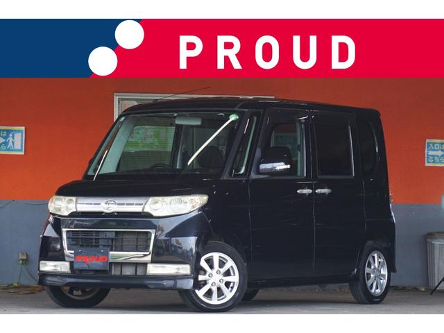 カスタムＸリミテッド　１年保証付　禁煙車　社外ＨＤＤナビ　ワンセグ　ＥＴＣ　パワースライドドア　ＨＩＤヘッドライト　スマートキー　ＣＤ・ＤＶＤ再生　純正アルミホイール　電動格納ウィンカーミラー　ベンチシート　フォグランプ