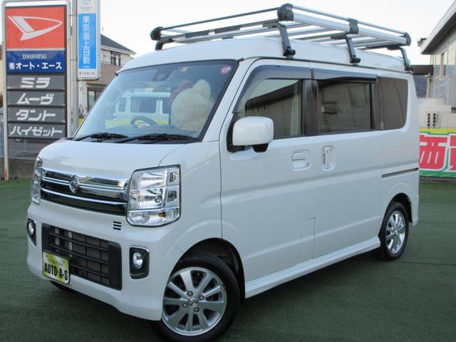 ＮＶ１００クリッパーリオ(日産) Ｅ　レクヴィＥＣエブリィキャンピングＨＲターボ　ソーラーＰ・シンク・サブＢ１００Ｖ・ナビ 中古車画像