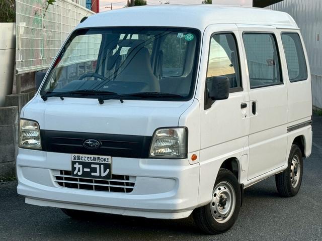 サンバーバン(スバル) ＶＢ　２０２４年・２０２３年製造タイヤ　オートマ　修復歴無し　積載量３５０ｋｇ　４人乗り　フルフラットシート　シガーソケット　軽貨物　軽バン　４ナンバー　エアコン　パワステ　エアバッグ　両側スライドドア 中古車画像