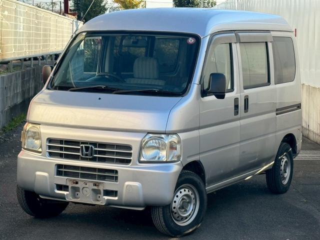 アクティバン(ホンダ) ＳＤＸ　５速マニュアル　４ＷＤ　タイベル交換済　ナビ　ＥＴＣ　積載量３５０ｋｇ　軽貨物　エアコン　パワステ　ＡＵＸ接続　４人乗り　４ナンバー　フルフラットシート 中古車画像