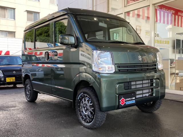 スズキ エブリイｐｃリミテッドの中古車 車体価格119 1万円 21 令和3 年式 走行10キロ 車体色ブラックｍ 千葉県富津市青木１ ３ １ スズキアリーナ富津 株式会社ビップオートの在庫 グーネット中古車