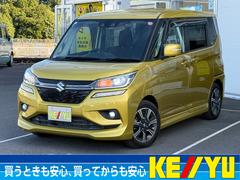 ソリオバンディット ハイブリッドMV 禁煙車 純正8型ナビ 全方位カメラ 左側電動スライド ETC 衝突軽減装置 車線逸脱警報 Bluetoothオーディオ フルセグTV DVD ドラレコ LEDヘッドライト パドルシフト 追従クルコン 中古車画像