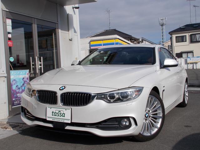 ４シリーズ(BMW) ４２０ｉクーペ　ラグジュアリー　車検２年付き☆２ドアクーペ☆ブラウンレザーシート☆純正ＨＤＤナビ☆ＣＤ・ＤＶＤ再生☆Ｂｌｕｅｔｈｏｏｔｈ☆バックモニター☆クルーズコントロール☆オートライト☆アイドリングストップ☆ＥＴＣ☆禁煙車☆ 中古車画像