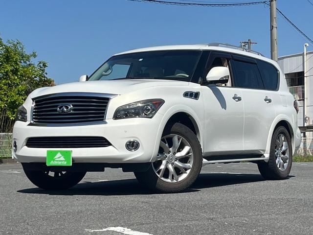 インフィニティ ＱＸ５６ ベースグレード　ベージュレザーシート・サンルーフ・ＨＤＤナビ・全方位カメラ・地デジＴＶ・Ｂｌｕｅｔｏｏｔｈ・シートヒーター・ハンドヒーター・パワーバックドア・ＨＩＤライト・フォグランプ・純正アルミホイール・ＥＴＣ