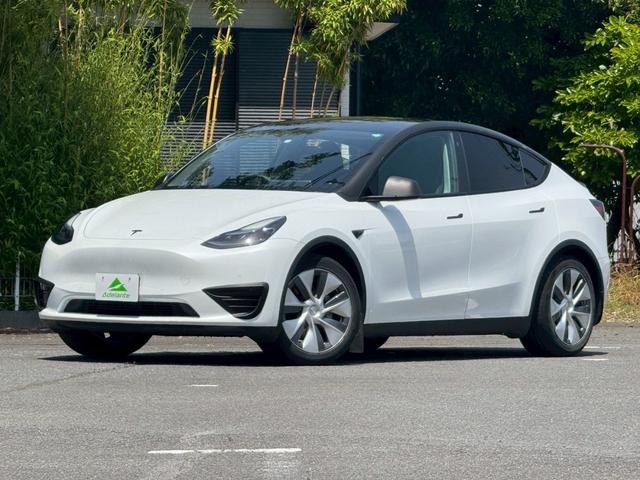 モデルＹ(テスラ) ＲＷＤ　ブラックレザーシート・ガラスルーフ・全方位カメラ・ＥＴＣ・オートパイロット・パーキングアシス 中古車画像