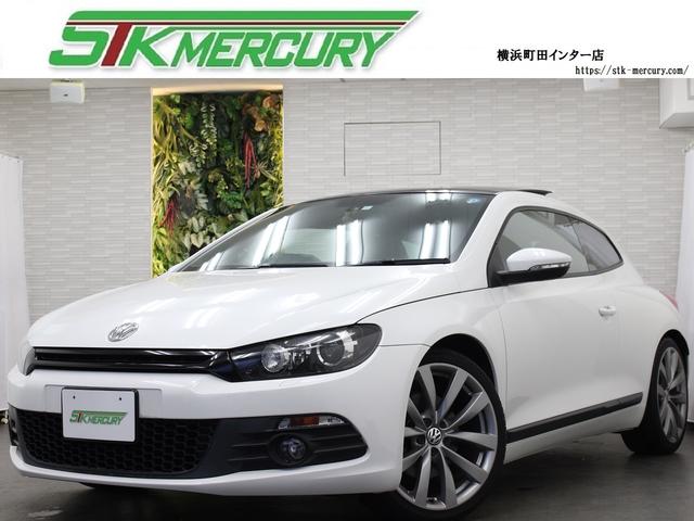 フォルクスワーゲン ＴＳＩ　サンルーフ　社外マフラー　車高調　茶レザー　バックカメラ　ＨＤＤナビ　１９ＡＷ　パドルシフト　禁煙　シートヒーター　地デジ　Ｂｌｕｅｔｏｏｔｈ対応　ＨＩＤライト　ＥＴＣ　電動ミラー