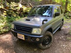 三菱　パジェロミニ　Ｖ　マットグレーｘマットブラックＮＥＷペイント　切替４ＷＤ　ターボ