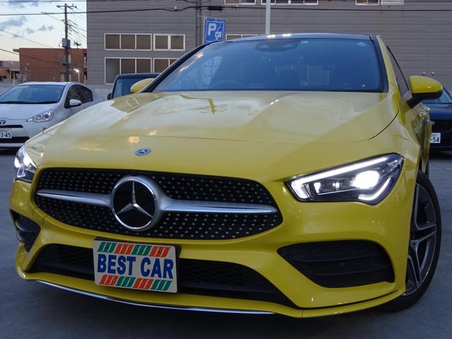 CLA200d AMGレザーエクスクルーシブパッケジ レーダーセーフティパック ナビゲーションパッケージ 純正ナビフルセグTV バックモニター 革シート スライディングサンルーフ キーフリー LEDヘッドライト ディーゼルターボ ディーラー車(1枚目)