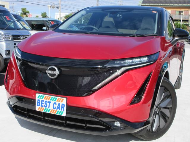 アリア(日産) B6 プロパイロット2.0 パノラミックガラスルーフ 純正12.3インチナビ フルセグTV 全周囲カメラ パワーバックドア BOSEサウンド ハーフレザーシート シートヒーター パワーシート 充電ケーブル 中古車画像