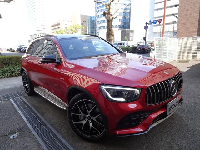 ＧＬＣ ＧＬＣ４３　４マチック　エクスクルーシブＰＫＧ　後期型　禁煙車　ディーラー記録簿５枚完備　ガレージ保管　ＨＤＤナビＴＶ全周囲カメラ　前後ドラレコ　黒革前後シートヒータ　ベンチレーション　サンルーフ電動ゲート　ＨＵＤ　エアサス（1枚目）