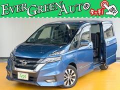 セレナ ハイウェイスター 修復歴なし 禁煙車 エマージェンシーブレーキ 両側自動ドア フリップダウンモニタ バックカメラ 純正SDナビ Bluetooth ETC インテリキー プッシュスタート Wエアコン 純正16インチAW 中古車画像