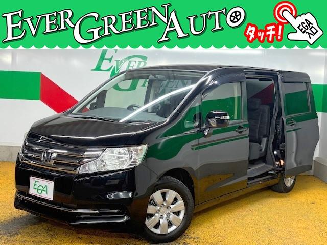 ステップワゴン(ホンダ) Ｇ　Ｅセレクション　修復歴なし　純正ＨＤＤナビ　両側自動ドア　バックカメラ　フルセグ　ＥＴＣ　フリップダウンモニター　オートクコン　スマートキー　横滑り防止装置　ミラーウインカー　ミュージックサーバー　ＤＶＤ再生　ＣＤ 中古車画像