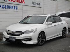 アコードハイブリッド EX 電動サンルーフ レザーインテリア シートヒーター 運転席助手席パワーシート 前後アンダースポイラー 前後パーキングセンサー 純正ナビ ETC バックカメラ 左サイドカメラ 純正前ドライブレコーダー 中古車画像