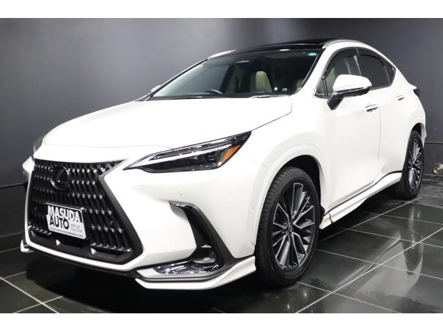 ＮＸ３５０ｈ　バージョンＬ　４ＷＤ　ワンオーナー　パノラマルーフ　純正エアロパーツセット　カラードフェンダーアーチモール　デジタルインナーミラー　パノラミックビューモニター　三眼ＬＥＤヘッドライト　後席シートヒーター