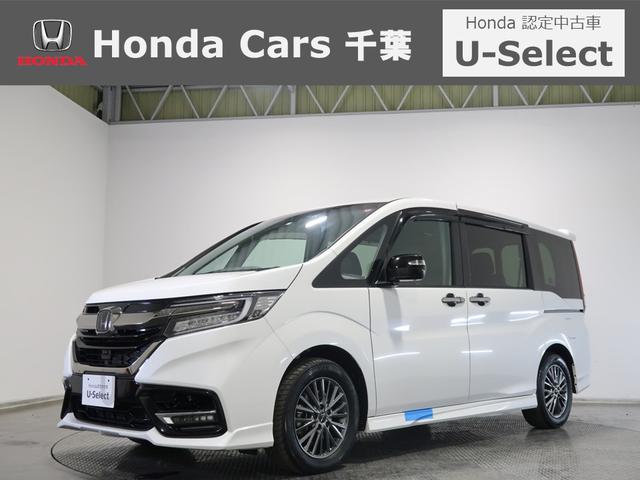 ホンダ ステップワゴン ｅ：ＨＥＶモデューロＸホンダセンシング　認定中古車運転支援ドラレコナビ　駐車アシスト　バックモニター　ドラレコ付き　クルーズコントロール　ワンオーナー車　フルセグＴＶ　サイドＳＲＳ　横滑り防止　アイドリングストップ　オートエアコン