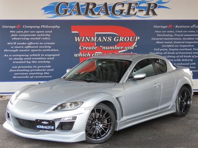 ＲＸ－８ タイプＳ　ＡｕｔｏＥｅｘＦバンパー　社外エアロ（Ｓ／Ｒ）　ＦＥＥＤマフラー　Ｗｅｄｓ　Ｓｐｏｒｔ　ＳＡ３５Ｒ１８ｉｎｃＡＷ　ＲＥＣＡＲＯセミバケットシート　ドラレコ　ＥＴＣ