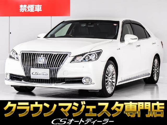 トヨタ Ｆバージョン　後期型　禁煙（黒本革シート）（トヨタセーフティセンス）（プリクラッシュ）（クリアランスソナー）（レーダークルーズコントロール）（ＯＰ１８インチアルミ）（ＢＳＭ）レギュラーガソリン　Ｂｌｕｅｔｏｏｔｈ