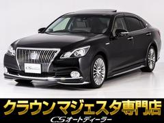 トヨタ　クラウンマジェスタ　Ｆバージョン　Ｊ−フロンティア　後期型（特別仕様車）（禁煙車）（モデリスタエアロ）（サンルーフ）（コンビレザーシート）（新品タイヤ）（パノラミックビューモニター）（踏み間違い防止）（衝突軽減）（レーダークルーズ）（ＯＰ１８ＡＷ）