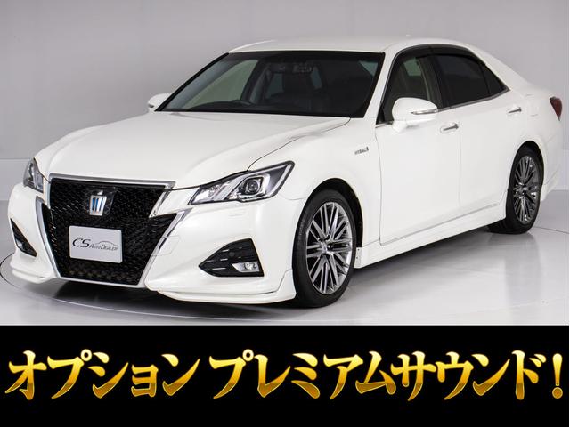 アスリートＧ　後期型（プレミアムサウンド）（黒本革シート）（フルエアロ）（パノラミックビューモニター）（オプション１８インチアルミ）衝突軽減ブレーキ　アクセル踏み間違い機能　ＢＳＭ　レーダークルーズ　点検記録簿７枚