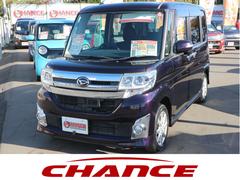 タント カスタムX SA 社外メモリーナビ CD バックカメラ 衝突被害軽減ブレーキ 左側パワースライドドア アイドリングストップ スマートキー プッシュスタート LEDヘッドライト オートライト フォグ 純正14インチアルミ 中古車画像