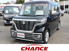 スペーシアカスタム ハイブリッドGS ナビ Bluetooth 前ドラレコ CD DVD フルセグテレビ LEDヘッドライト 左側パワースライドドア  アイドリングストップ 運転席シートヒーター 衝突被害軽減ブレーキ スマートキー 中古車画像