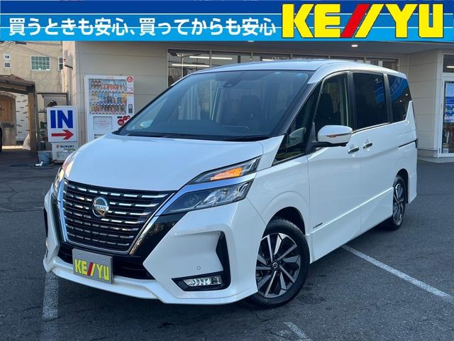 日産 セレナ ハイウェイスターＶ　純正７インチＳＤナビ　後席フリップダウンモニター　アラウンドビューモニター　フルセグＴＶ　Ｂｌｕｅｔｏｏｔｈ　ＤＶＤ　ドラレコ　追従クルーズコントロール　衝突被害軽減ブレーキ　両側電動スライドドア