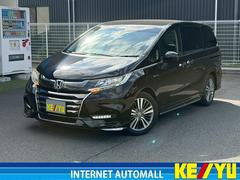 オデッセイハイブリッド ハイブリッドアブソルート・EXホンダセンシング 禁煙 インターナビ マルチビューカメラ 後席モニター 両側電動スライドドア フルセグTV Bluetooth HDMI ETC2.0 追従型クルコン ヒーター付電動シート LEDライト 純正アルミ 中古車画像