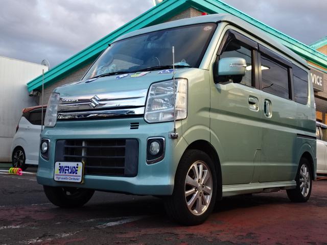 エブリイワゴン(スズキ) ＰＺターボスペシャル　４ＷＤAftermarketメモリーナビワンセグ両側電動ＥＴＣスマートキー左側オートステップレーダーブレーキサポートシートヒーターＨＩＤライト＆フォグＤＶＤ再生 中古車画像