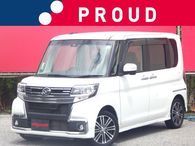 カスタムＲＳ　トップエディションＳＡＩＩ　１年保証付　後期型　社外ナビ　フルセグ　Ｂｌｕｅｔｏｏｔｈ　バックカメラ　ＥＴＣ　ステリモ　両側パワースライドドア　ハーフレザーシート　ＬＥＤオートライト　スマートアシスト　ターボ　プッシュスタート