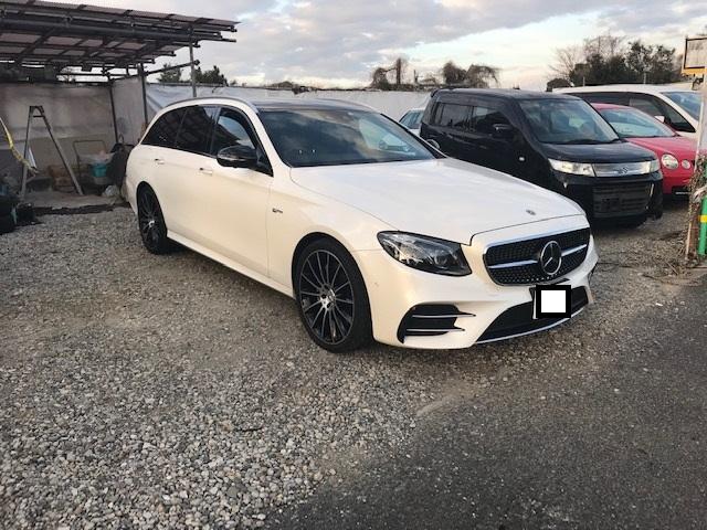 メルセデスＡＭＧ Ｅクラスステーションワゴン Ｅ４３　４マチック　ステーションワゴン　Ｅ４３　４マチック　ステーションワゴン（５メイ）　４ＷＤ　ＨＤＤナビ　ＥＴＣ　バックカメラ　革シート　全周囲カメラ　電動リアゲート　シートヒーター　オートクルーズコントロール　アイドリングストップ