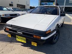 スプリンタートレノ GT APEX 前期I型3ドアハッチバック エアコン 純正白黒ツートン 純正内装リアシート張替 ワタナベAW フジツボタコ足マフラー  カーボンボンネット フォグランプ モモステ リダクションセルモーター 中古車画像