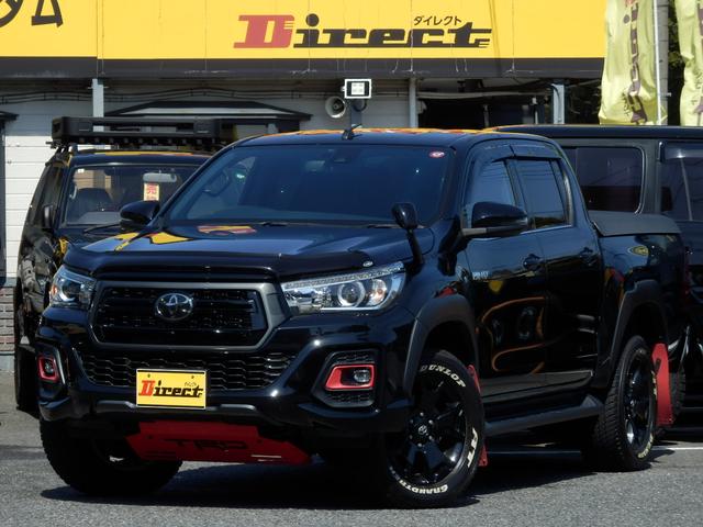 ハイラックス ２．４ＺブラックラリーＥＤ　６速ＡＴディーゼルターボ４ＷＤ　アルパイン１１インチフロートナビＴＶバックカメラＥＴＣ　ＴＲＤトノカバー　ＴＲＤアンダーガード　ＴＲＤマッドフラップ　ワンオーナー禁煙車