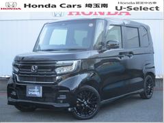 N-BOXカスタム Lターボスタイル+ブラック 純正ナビ.ETC.電子パーキング.両側電動スライドドア.ドラレコ前後 ターボエンジン コーナーセンサ スマ-トキ- エアバック 横滑り防止機能 ナビ&TV サイドカーテンエアバック Dレコ USB接続 中古車画像