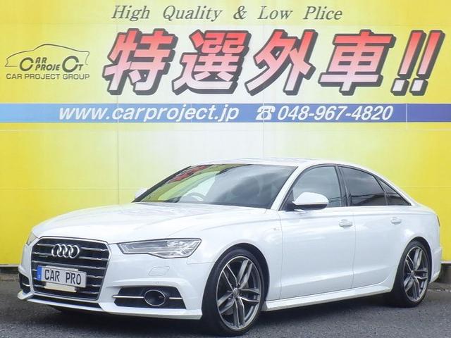 アウディ Ａ６ ２．０ＴＦＳＩクワトロ　Ｓラインパッケージ　４ＷＤ　アシスタンスＰＫＧ　ナビ　ＴＶ　Ｂカメラ　前後ソナー　衝突軽減　ブラインドスポット　ＡＣＣ　ＬＥＤ　スマートキー　ＥＴＣ　革シートヒーター　パワーシート　パドルシフト　アイドリングストップ