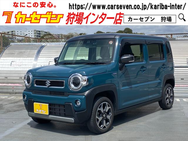 ハスラー(スズキ) ハイブリッドＸターボ　ワンオーナー　禁煙車　デニムブルー×グレーＭツートンカラー　純正ナビ　フルセグＴＶ　バックソナー 中古車画像