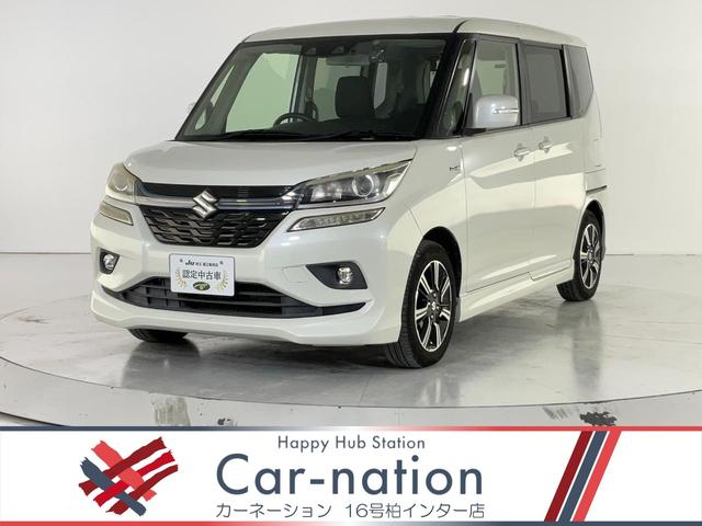 ソリオバンディット(スズキ) ハイブリッドＳＶ　ドライブレコーダー　ＥＴＣ　ナビ　ＴＶ　クリアランスソナー　オートクルーズコントロール　レーンアシスト　衝突被害軽減システム　両側電動スライドドア　オートライト　ＬＥＤヘッドランプ　スマートキー 中古車画像