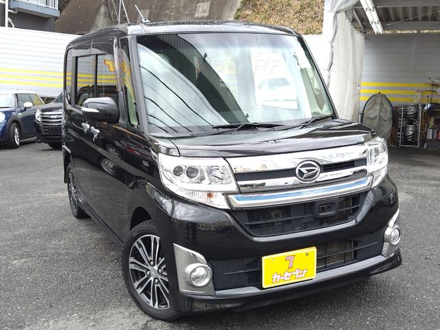 ダイハツ タント カスタムＲＳ　トップエディションＳＡ　禁煙車　両側電動スライドドア　純正ＳＤナビ　フルセグＴＶ　バックカメラ　スマートアシスト　ＥＴＣ　プッシュスタート　スマートキー　純正１５インチＡＷ　エコアイドル　オートライト　ＬＥＤ　フォグ