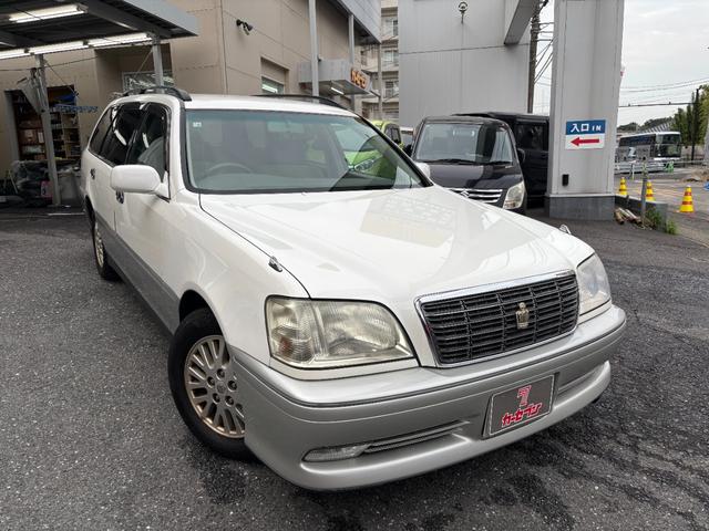 クラウンエステート(トヨタ) ロイヤルサルーン 純正ナビ DVD CD ETC 運転席パワーシート オートライト フォグランプ 革巻きステアリング 電動格納ミラー ルーフレール 中古車画像