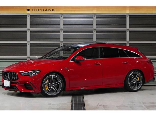 ＣＬＡ４５　Ｓ　４マチック＋　シューティングブレーク　ＡＭＧパフォーマンスＰＫＧ　ＡＭＧアドバンスドＰＫＧ　パノラマサンルーフ　赤黒レザーパフォーマンスシート　ヘッドアップディスプレイ　イエローシートベルト　シートヒーター＆クーラー　１９インチＡＷ