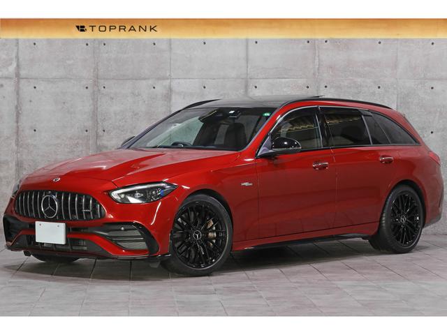 Ｃクラスステーションワゴン(AMG) Ｃ４３　４マチック　外装色／ヒヤシンスレッド　パノラマＳＲ　パワーレッド×ブラックレザー　シートヒーター／ベンチレーター　ＡＭＧスポーツシフト／サスペンション／強化ブレーキ 中古車画像