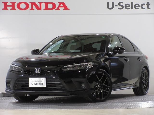 シビック(ホンダ) ｅ：ＨＥＶ　禁煙車ホンダセンシング純正メモリーナビＢｌｕｅｔｏｏｔｈＥＴＣＲカメラワンオーナー　盗難防止システム　クリアランスソナー　オートクルーズコントロール　地デジフルセグ　後カメラ　１オーナー車　エアコン 中古車画像