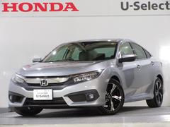 シビック セダン ホンダセンシング純正メモリーナビBluetoothETCRカメラワンオーナー サイドエアバッグ ワンオーナー車 DVD視聴可能 横滑り防止装置 USB 地デジTV リアカメラ クルーズコントロール 中古車画像
