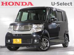 N-BOXカスタム G SSパッケージ 1年保証(距離無制限) 純正メモリーナビ 前後ドラレコ Bluetooth ETC バックカメラ ドアバイザー 両側電動スライドドア DVD CD ワンセグ ワンオーナー フォグライト アルミホイール 中古車画像