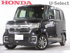 N-BOXカスタム L ワンオーナー 禁煙車 当社点検パック実施済車 純正ナビ Bluetooth 前後ドラレコ バックカメラ ETC USB 片側電動スライドドア シートヒーター LEDライト 14インチアルミホイール 中古車画像